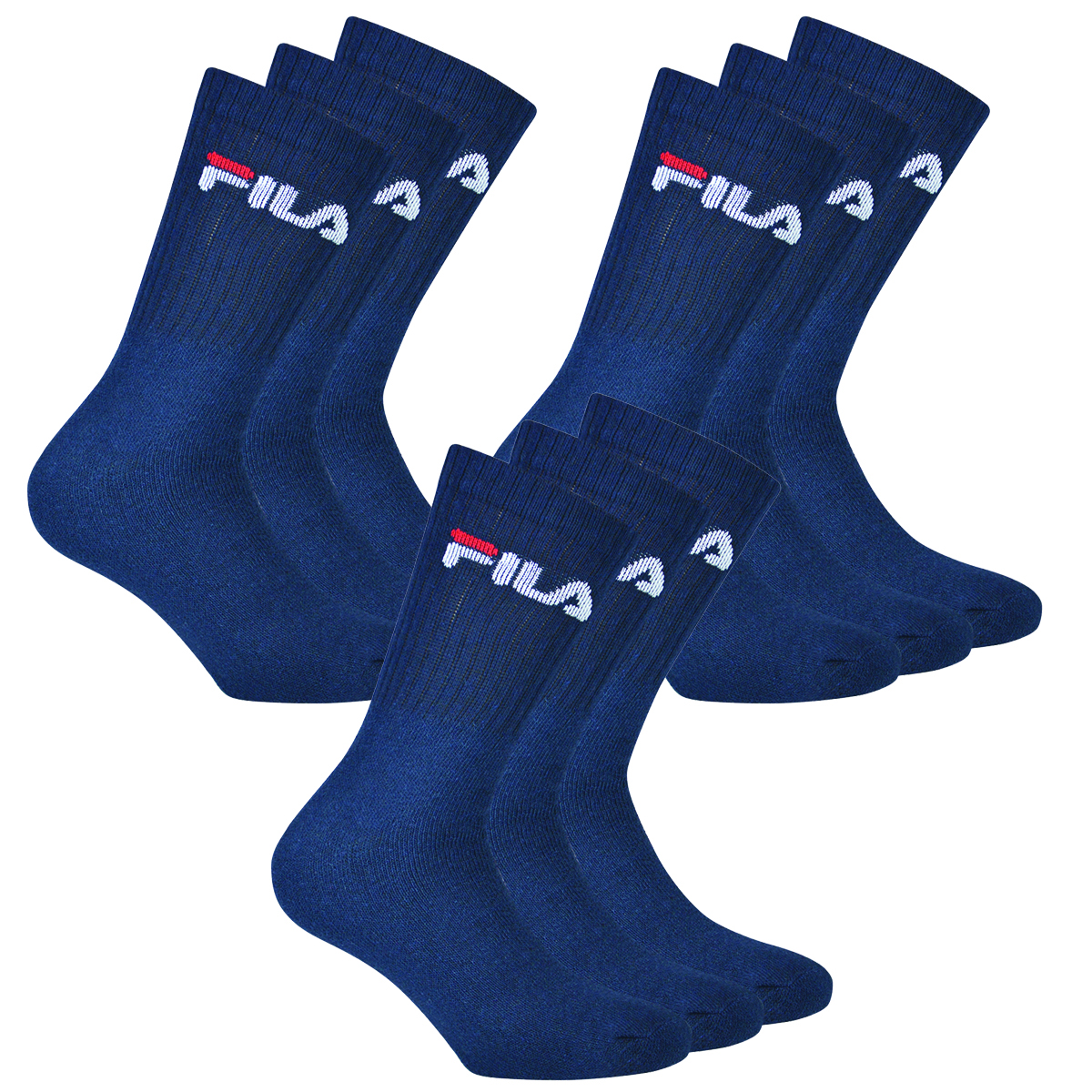 9 Paar Fila Herren Sportsocken Tennissocken Socken F9505 von Fila