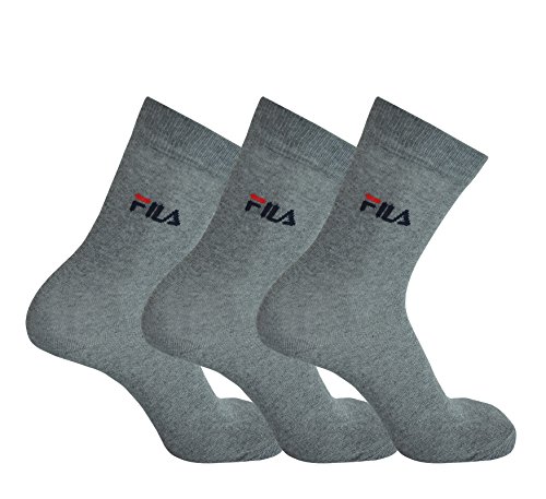 FILA Herren Wäsche/Bademode/Socken 3-Pack grau 39-42 von FILA