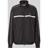 FILA Oversized Trainingsjacke mit Label-Stitching Modell 'SAN SIRO' in Black, Größe S von Fila