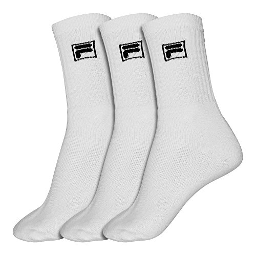 FILA Herren Wäsche/Bademode/Socken 3-Pack Weiß 43-46 von FILA
