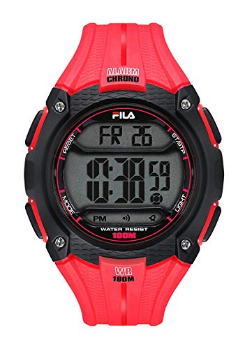 Fila Unisex Erwachsene Digital Quarz Uhr mit Plastik Armband FILA38-094-003 von FILA
