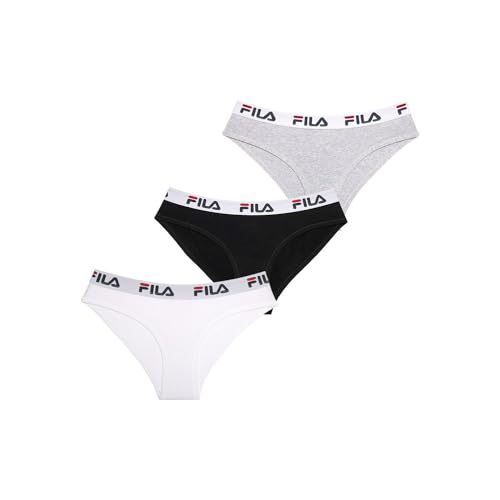 FILA Unterhosen Damen Atmungsaktiv, Unterwäsche Frauen, Luftiges Netzgewebe, Angenehm (3er Pack) von FILA