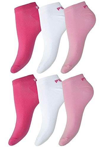 FILA® 6 Paar Socken, Invisible Sneakers Unisex, 35-46 Einfarbig - Farbenauswahl: Farbe: Pink Panther | Größe: 35-38 (3-5 UK) von FILA