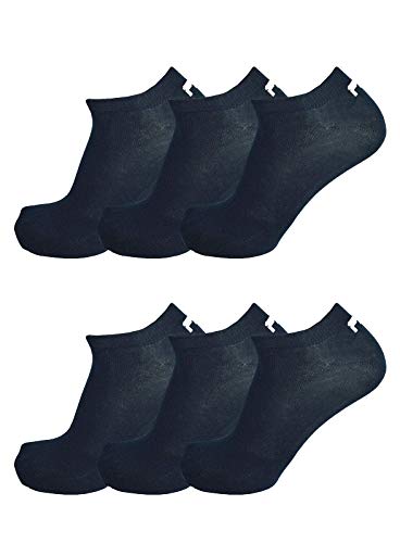FILA® 6 Paar Socken, Invisible Sneakers Unisex, 35-46 Einfarbig - Farbenauswahl: Farbe: Marine | Größe: 43-46 (9-11 UK) von FILA