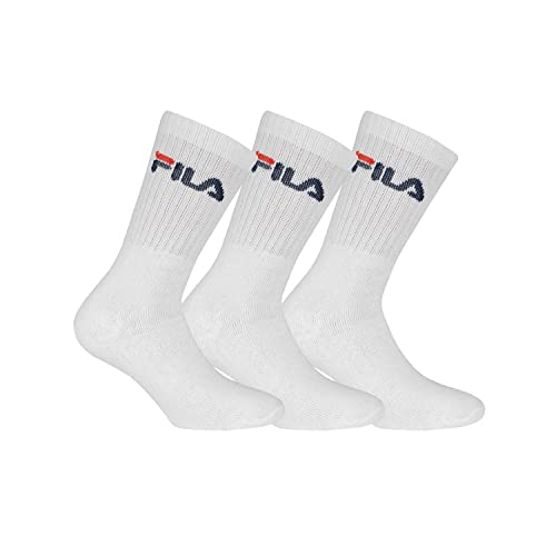 FILA 9 Paar Socken, Frottee Tennissocken mit Logobund, Unisex (3x 3er Pack) (Weiß, 35-38 (3-5 UK)) von FILA