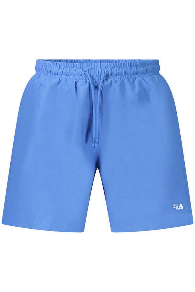 Fila Badeshorts Herren-Badehose in Blau mit Kordelzug und Print-Design von Fila