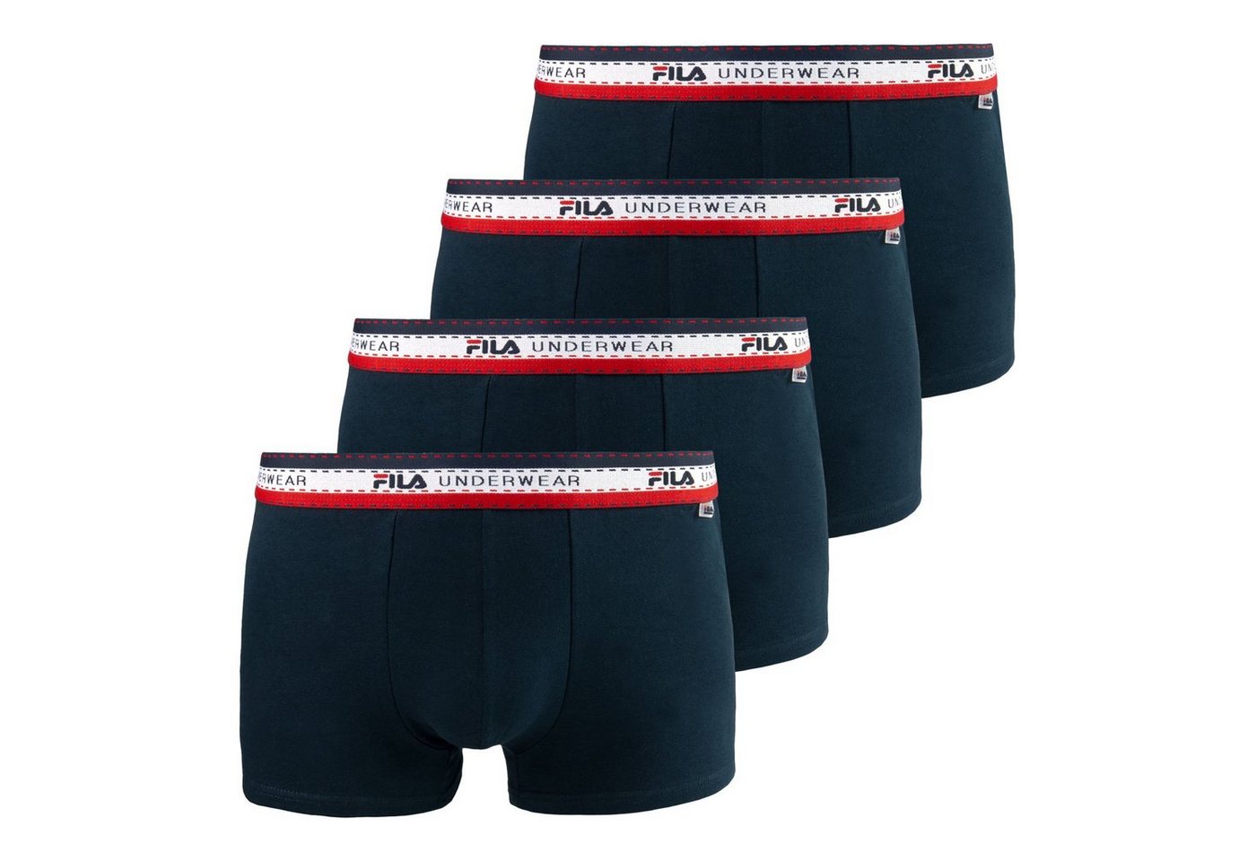 Fila Boxer Underwear Pants (4-St., 4er Pack) mit farbig gestreiftem Komfortbund von Fila