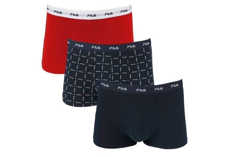 Fila Boxershorts MAN BOXER SHORTS (3er Pack) mit elastischem Logobund von Fila