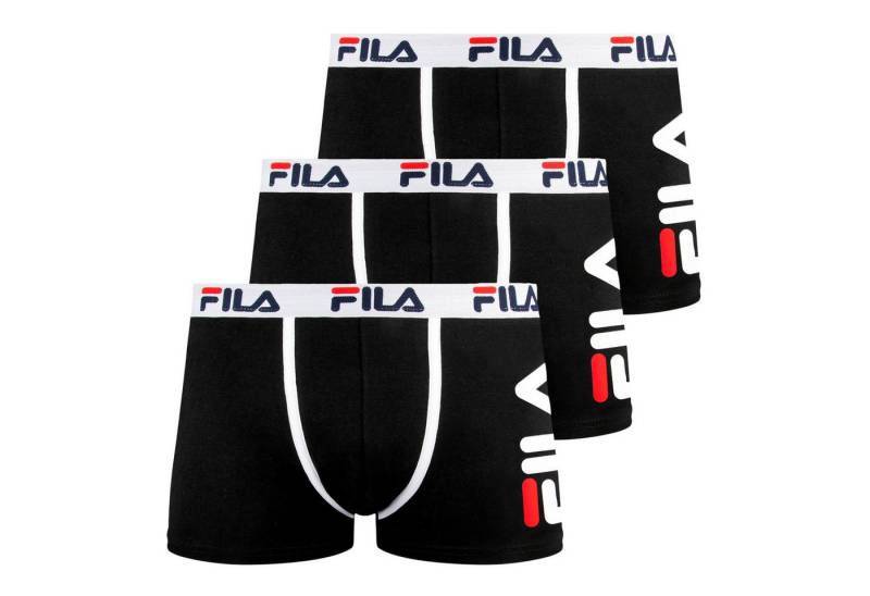 Fila Boxershorts Man Boxershorts (3-St., 3 Stck) mit umlaufenden Markenschriftzug auf dem Gummibund von Fila