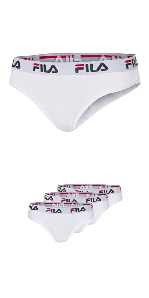 Fila Brasilslip WOMAN BRAZILIAN SLIP (3er Pack) mit elastischem Logobund von Fila
