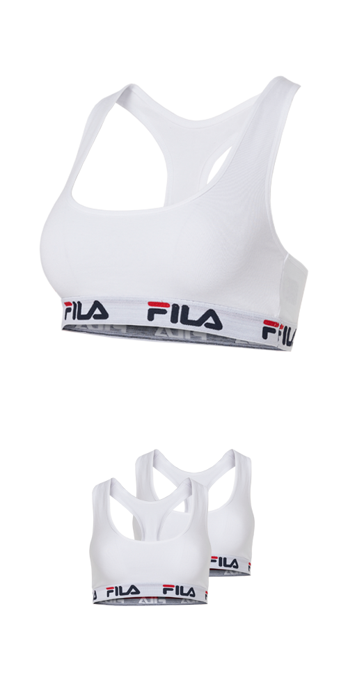 Fila Bustier "WOMAN BUSTIER" 2er Pack, ohne Polsterung und ohne Bügel, Racerbackrücken von Fila
