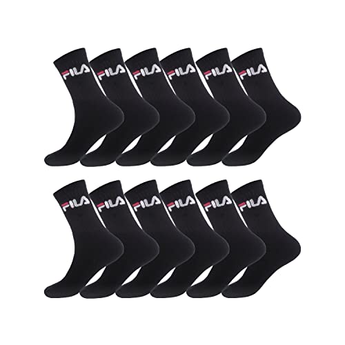FILA Herren Fila/Am/Tnx12 Sportsocken, Schwarz (Noir N - Nr), 39-42 EU von Fila