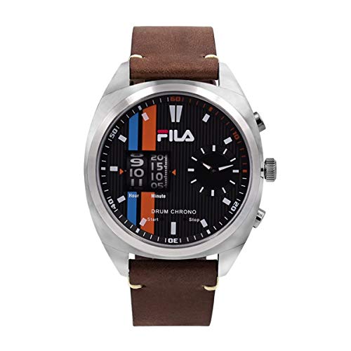 Fila Herren Uhr Armbanduhr Drum Roller 38-844-001 Leder von FILA