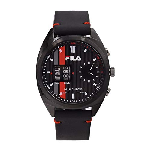 Fila Herren Uhr Armbanduhr Drum Roller 38-844-004 Leder von FILA