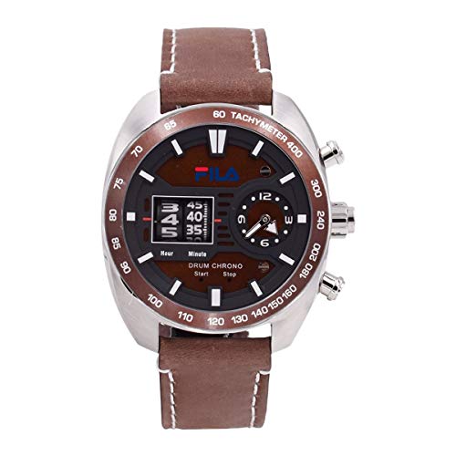 Fila Herren Uhr Armbanduhr Drum Roller 38-846-003 Leder von FILA