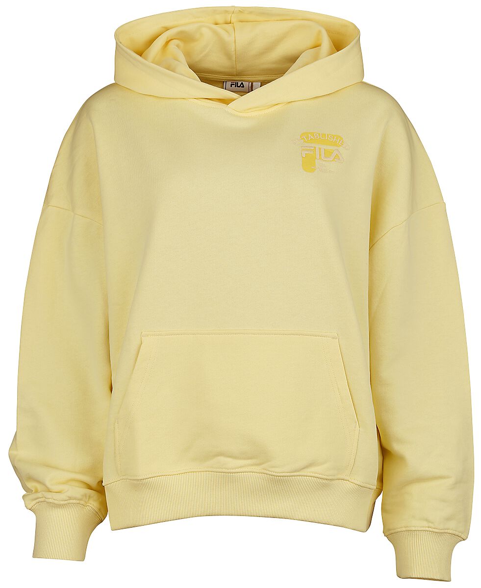 Fila Kapuzenpullover - BAKUM oversized sweat hoodie - XS bis L - für Damen - Größe S - hellgelb von Fila