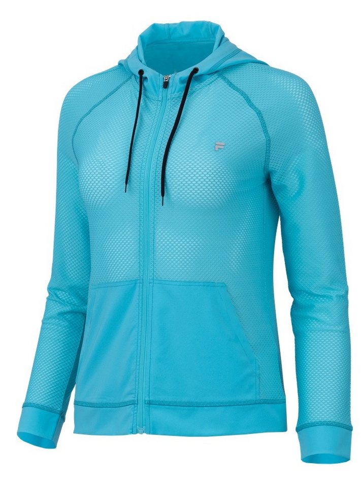 Fila Kapuzenpullover Tennisjacke Erika mit Kapuze (angenehmes Tragegefühl) blau Damen von Fila