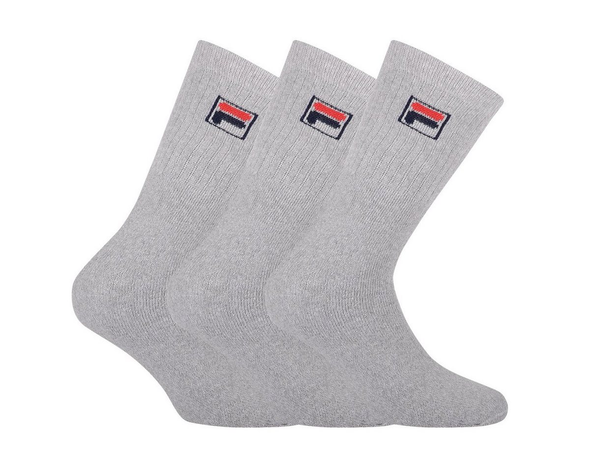 Fila Kurzsocken Unisex 3 Paar Socken - Frottee Tennissocken, Crew von Fila