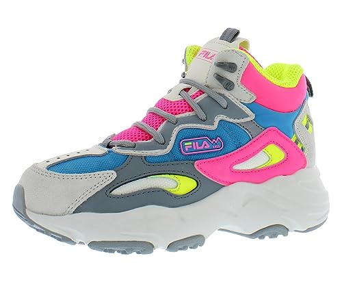 Fila Ray Tracer Tr 2 Mid Mädchen Schuhe, Mehrfarbig/Meereswellen (Ocean Tides), 13.5 Big Kid von FILA