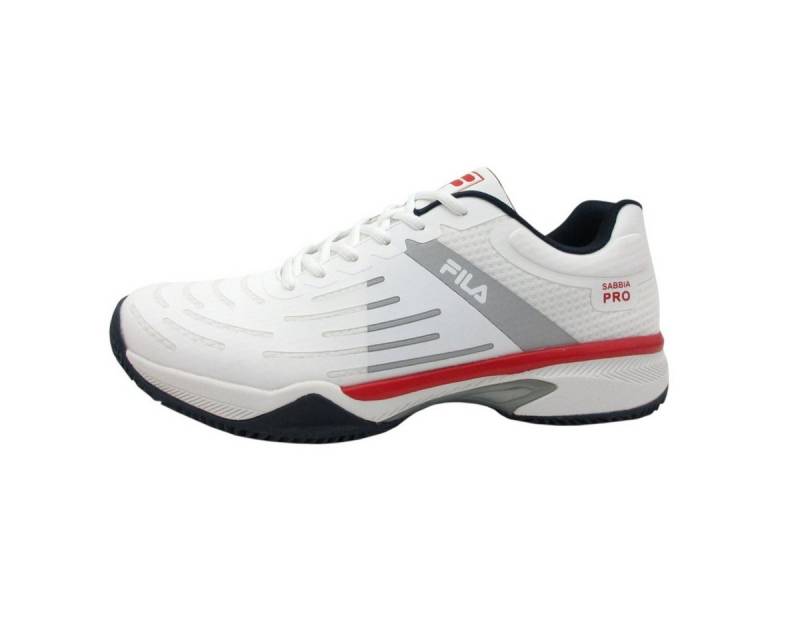Fila Sabbia Pro Clay/Sandplatz weiss/grau/rot Herren Tennisschuh von Fila