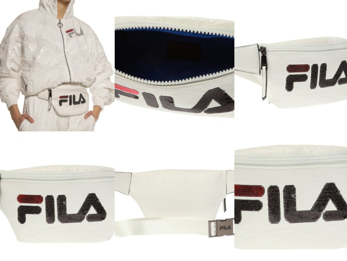 Fila Schultertasche FILA SEQUIN EMBELLISHED WAISTBAG Gürteltasche Belt Bum Bag Tasche Bauc von Fila