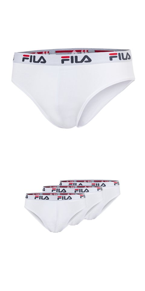 Fila Slip MAN BRIEF (3er Pack) mit elastischem Logobund von Fila
