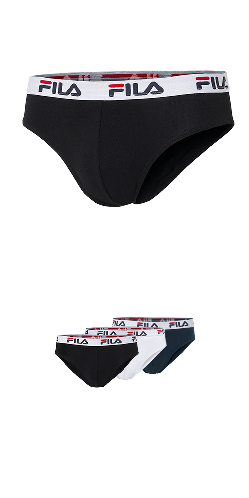 Fila Slip "JUNIOR BOY BRIEF" 3er Pack, elastischer Bund mit Logo-Schriftzug von Fila