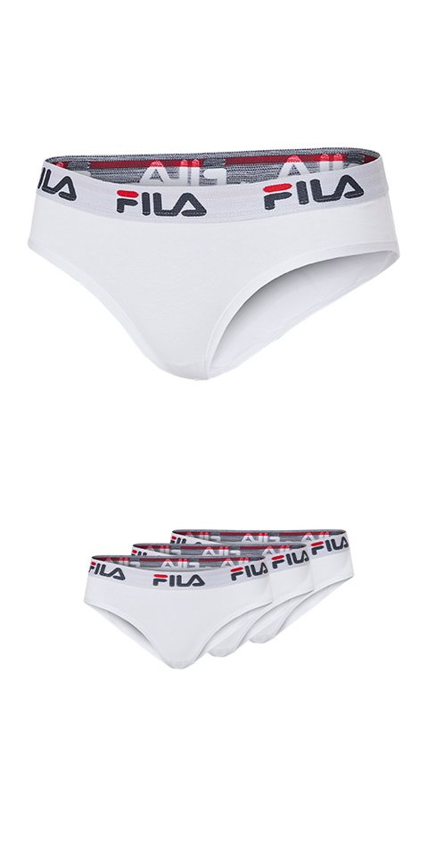 Fila Slip WOMAN BRIEF (3er Pack) mit elastischem Logobund von Fila