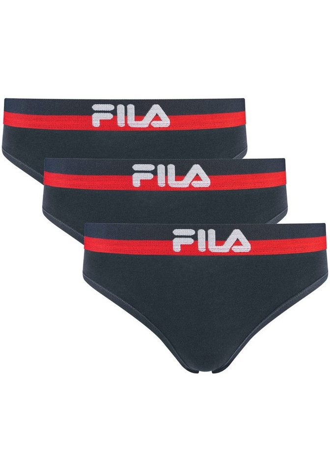 Fila Slip (Packung, 3-St) mit elastischem Logobund, Woman Culotte von Fila