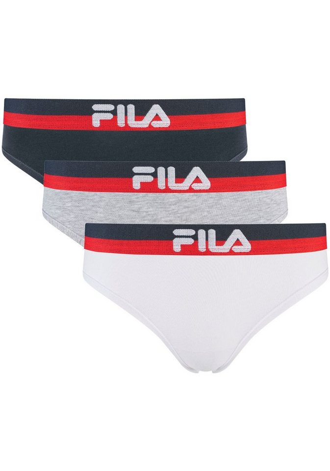 Fila Slip (Packung, 3-St) mit elastischem Logobund, Woman Culotte von Fila