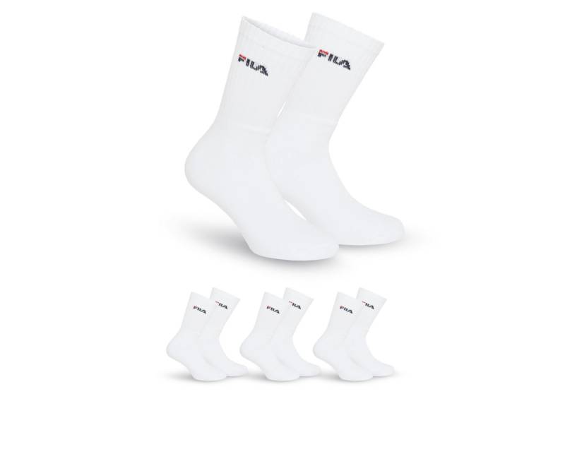 Fila Tennissocken UNISEX CREW TENNIS FULL TERRY SOCKS (3-Paar) mit dezentem Logoschriftzug von Fila