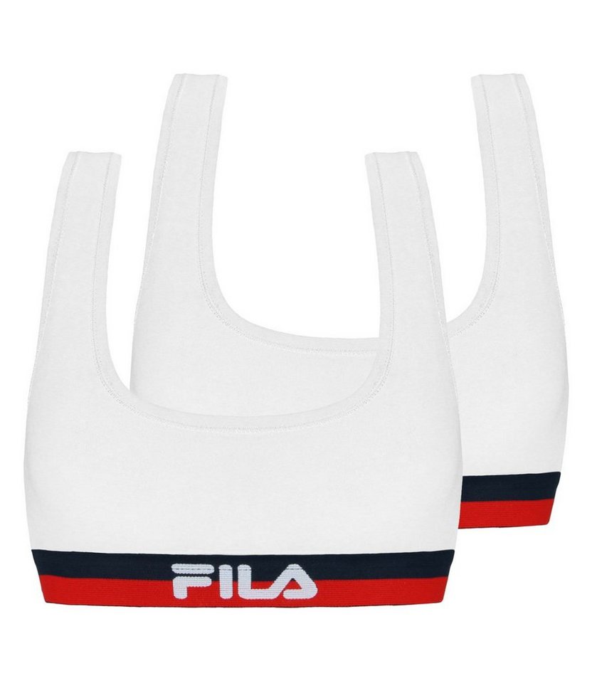 Fila Sport-Bustier Woman Bra (2-tlg., 2er) mit weichem Unterbrust-Webgummi von Fila