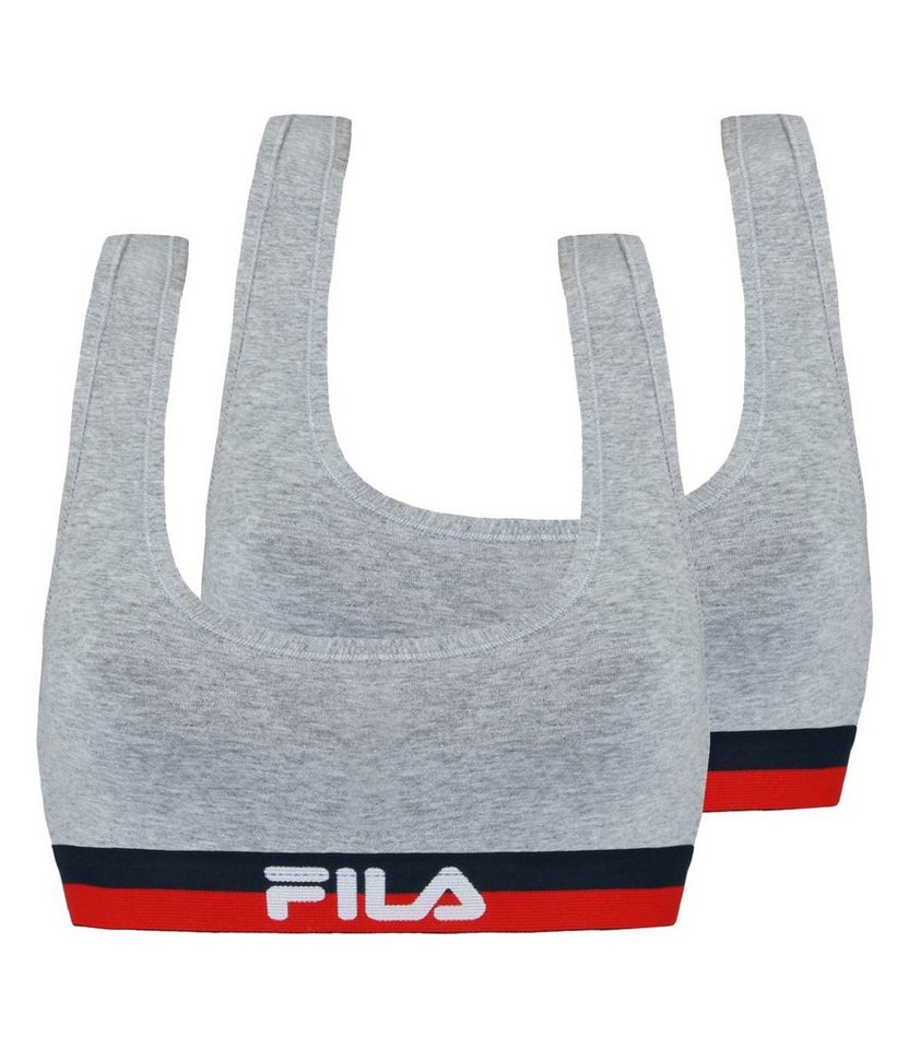 Fila Sport-Bustier Woman Bra (2-tlg., 2er) mit weichem Unterbrust-Webgummi von Fila