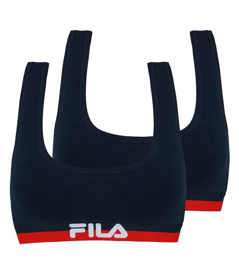 Fila Sport-Bustier Woman Bra (2-tlg., 2er) mit weichem Unterbrust-Webgummi von Fila