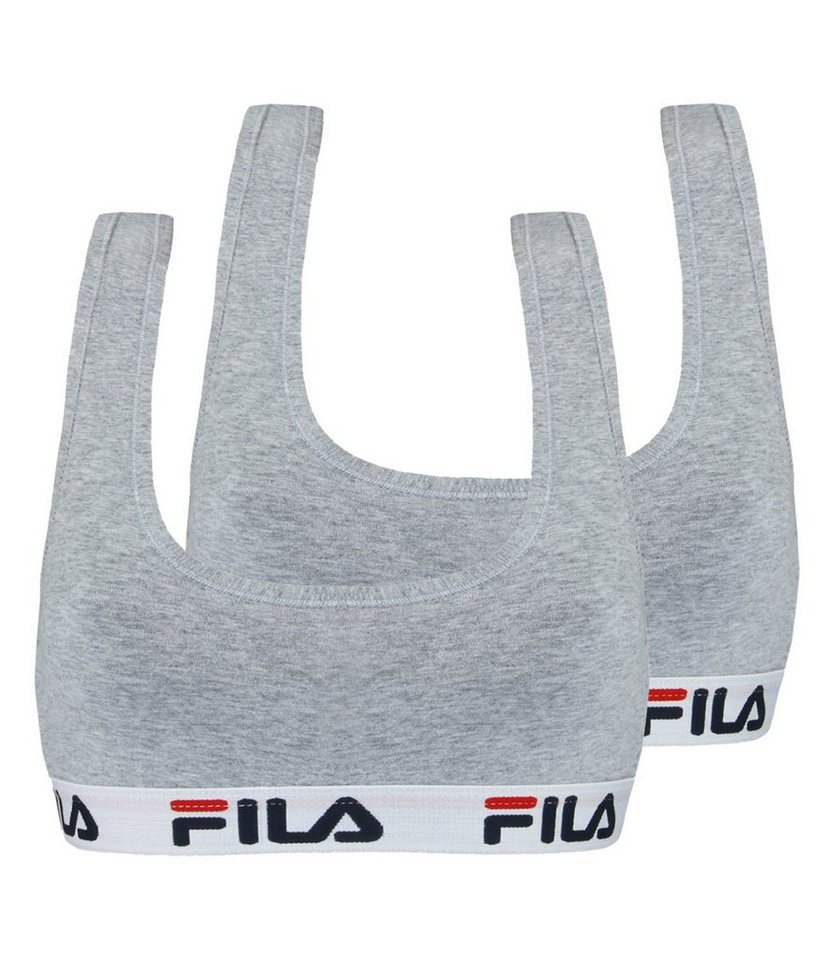 Fila Sport-Bustier Woman Bra (2-tlg., 2er) mit weichem Webgummibund von Fila