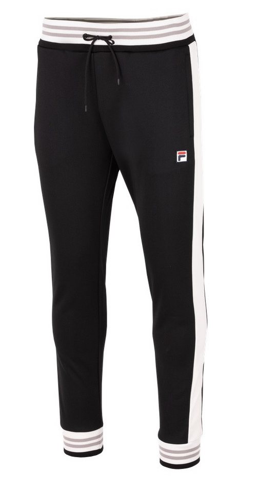 Fila Sporthose Tennishose Pant Bame (100% Polyester) lang schwarz/weiss Herren von Fila