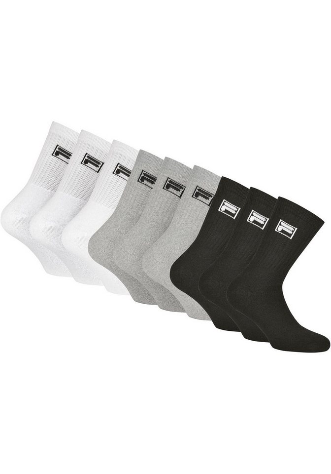 Fila Sportsocken (9-Paar) mit langem Rippenbündchen von Fila