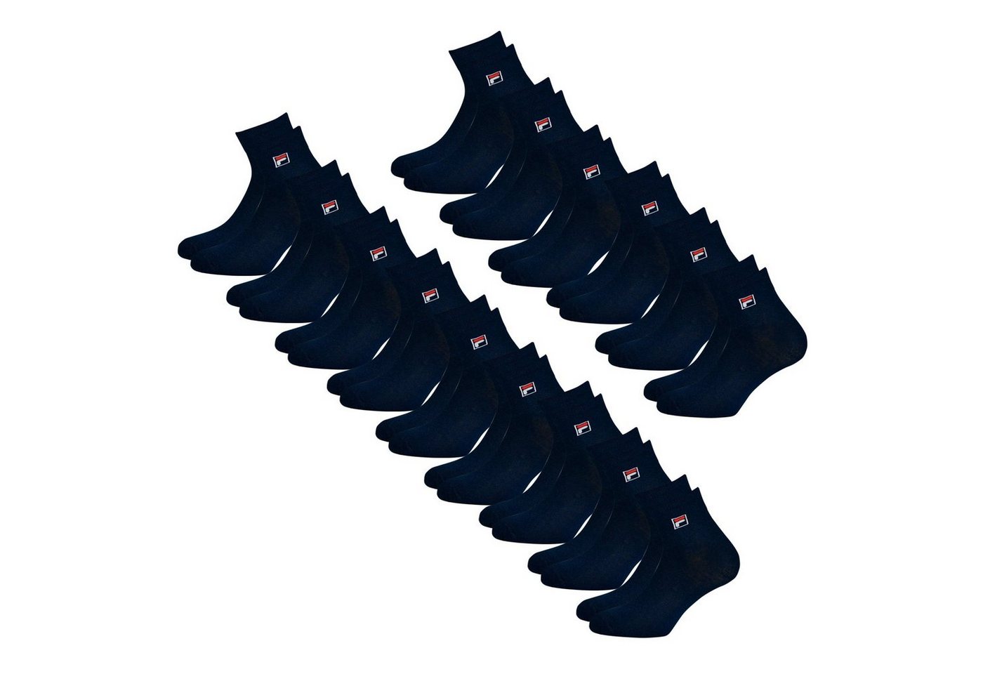 Fila Sportsocken Quarter Socken (15-Paar) mit elastischem Piquebund von Fila