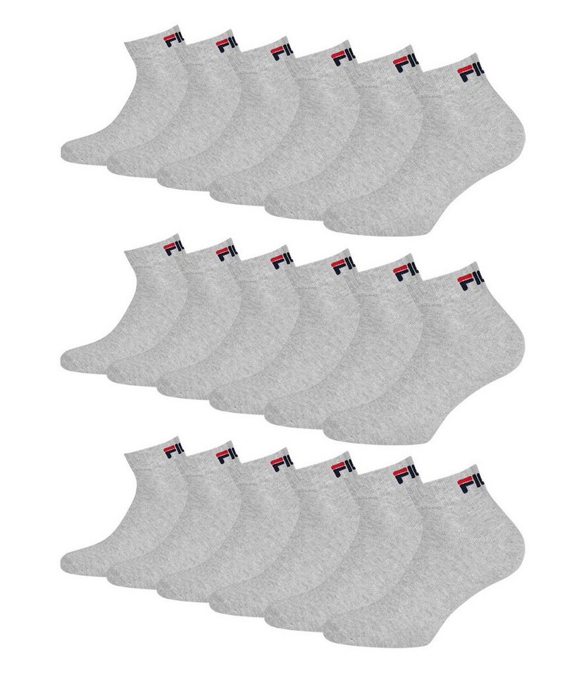 Fila Sportsocken Quarter Socken (9-Paar) mit weichem Rippbündchen von Fila