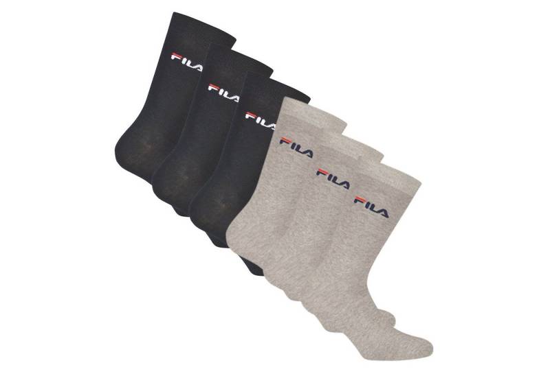 Fila Sportsocken Unisex Socken, 6er Pack - Crew Socks, Strümpfe von Fila