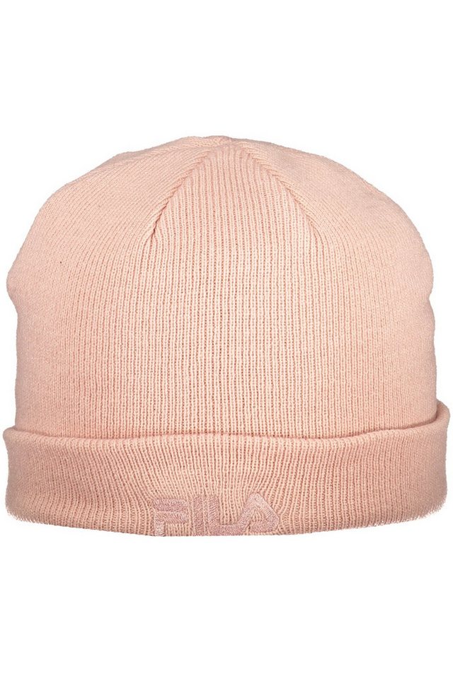 Fila Strickmütze Trendige Herren Mütze: Rosa, mit Stickerei und Logo-Design von Fila