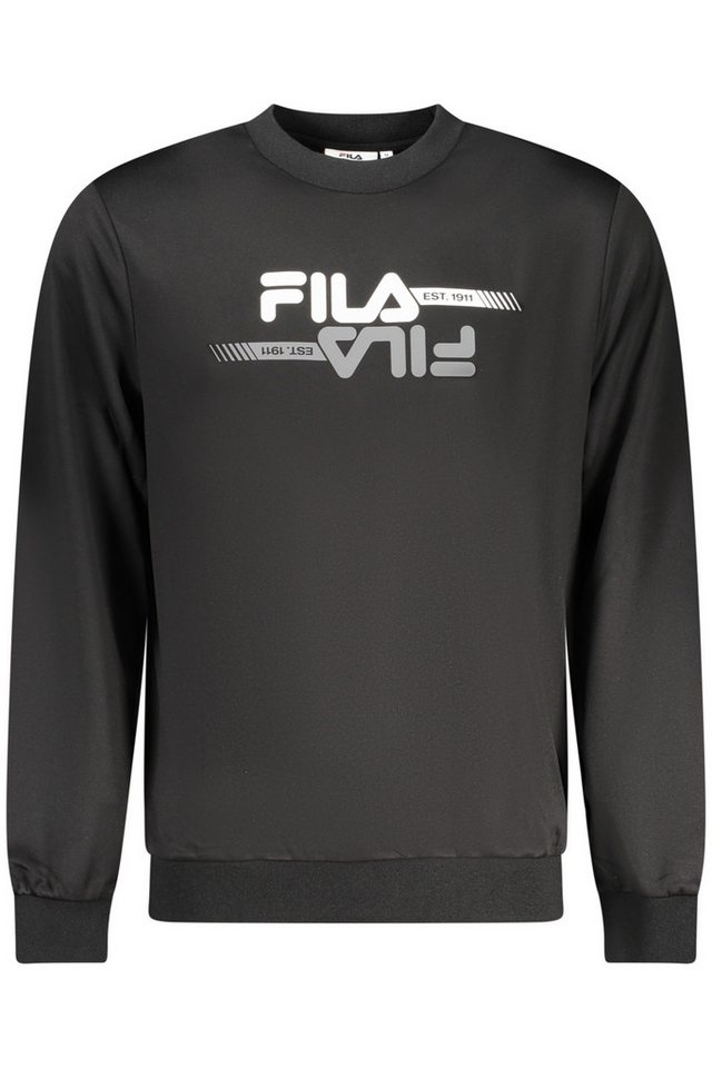 Fila Sweatshirt Herren Sweatshirt Schwarz - Langarm, Aufgeraut & von Fila