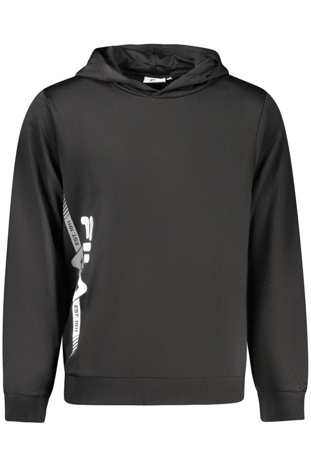 Fila Sweatshirt Schwarzes Herren-Sweatshirt mit Kapuze und von Fila