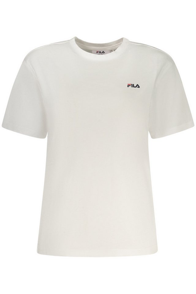 Fila T-Shirt Damen Kurzarm T-Shirt Weiß: Bio-Baumwolle & Print von Fila