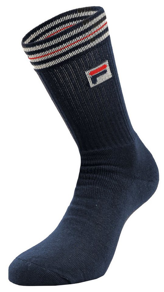Fila Tennissocken Crew Heritage (83% Polyester) schwarz Herren - 1 Paar von Fila