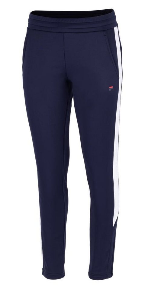 Fila Trainingshose Janice Pants (100% Polyester) lang navyblau/weiss Damen von Fila
