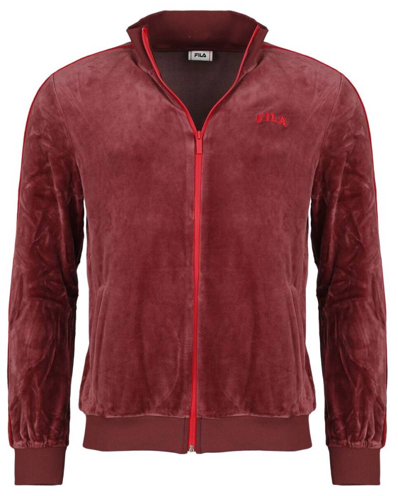 Fila Trainingsjacke - TEGAL velvet track jacket - S bis XXL - für Männer - Größe XL - dunkelrot von Fila