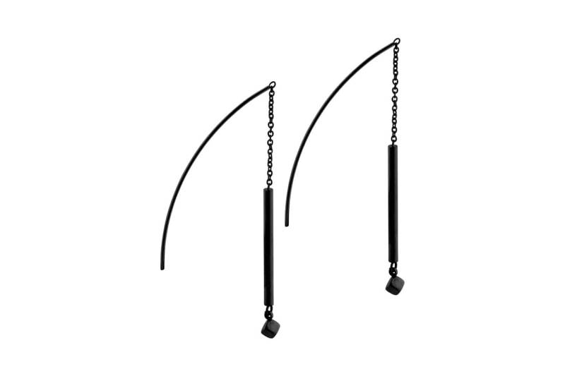 Chirurgenstahl Ohrring Kette STANGE + WÜRFEL ++SALE++ von Filango