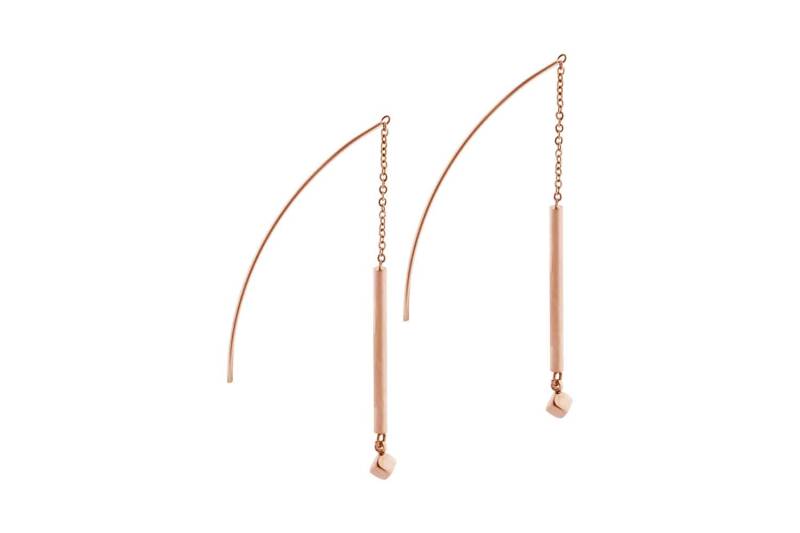 Chirurgenstahl Ohrring Kette STANGE + WÜRFEL ++SALE++ von Filango