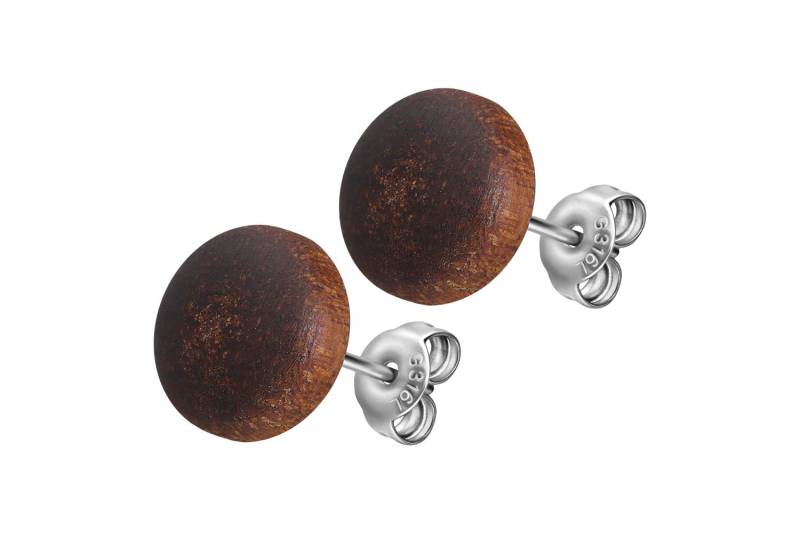 Chirurgenstahl Ohrstecker HOLZDISC ++SALE++ von Filango